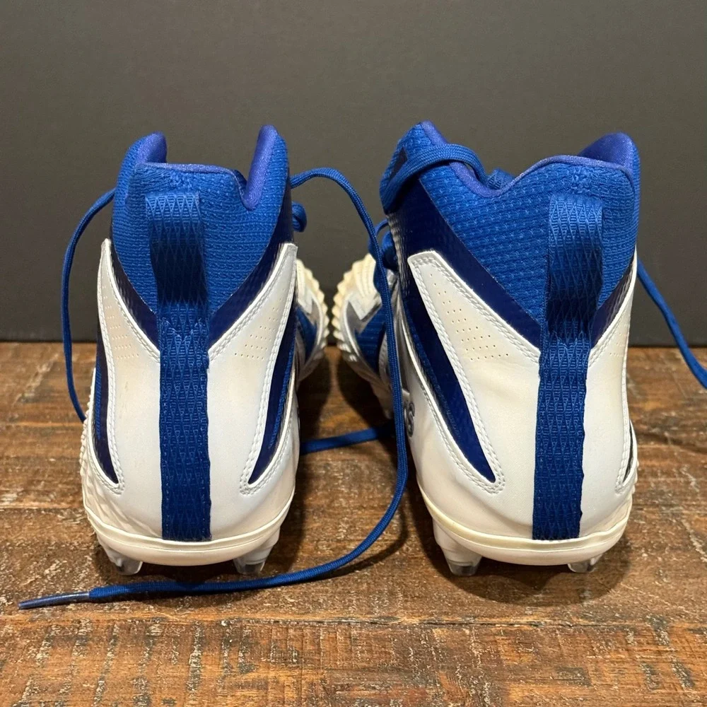 Adidas Freak X Carbon Mid Football Cleats Mens 11.5 Blue White DB2649 Athletic